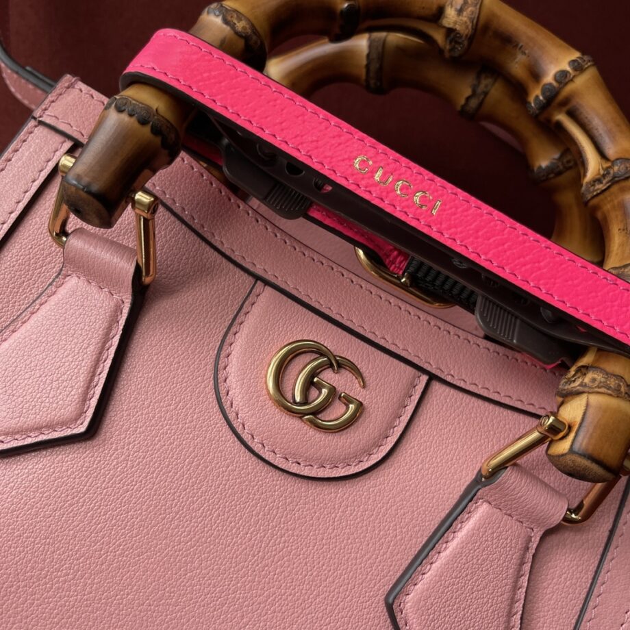 Gucci 702732 Pink Diana Mini Tote Bag