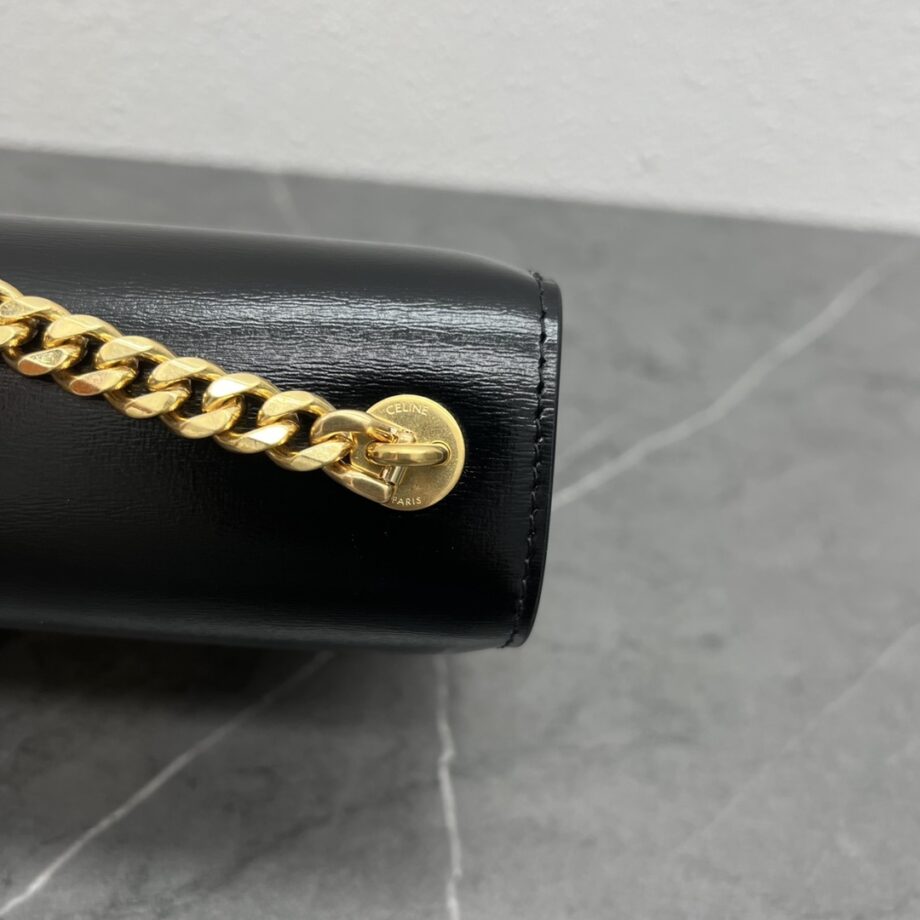 Celine 110973 Teen Chain Besace Triomphe In Shiny