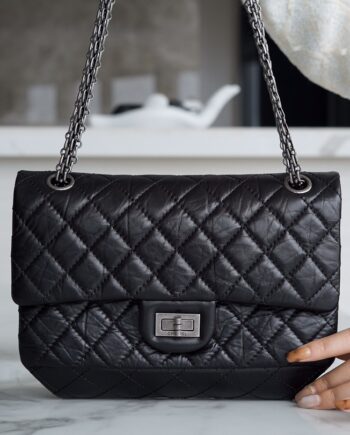 Chanel Black & Silver Hardware 2.55 Handbag