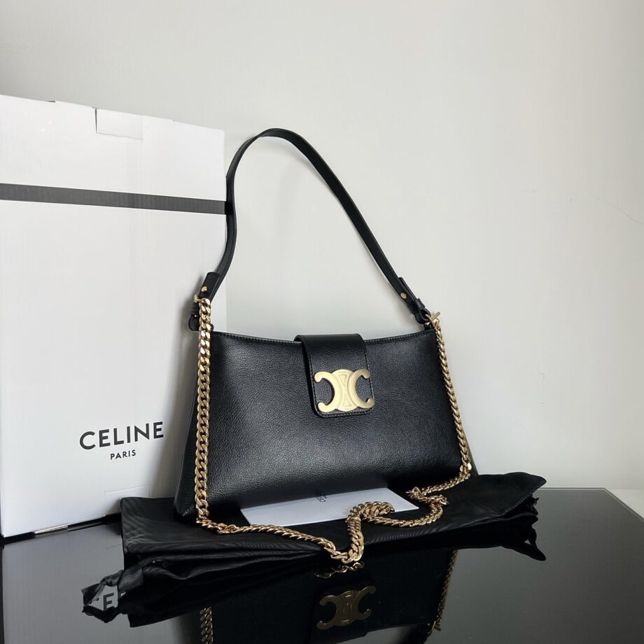 Celine 113673 Medium Wiltern Bag In Smooth Calfskin