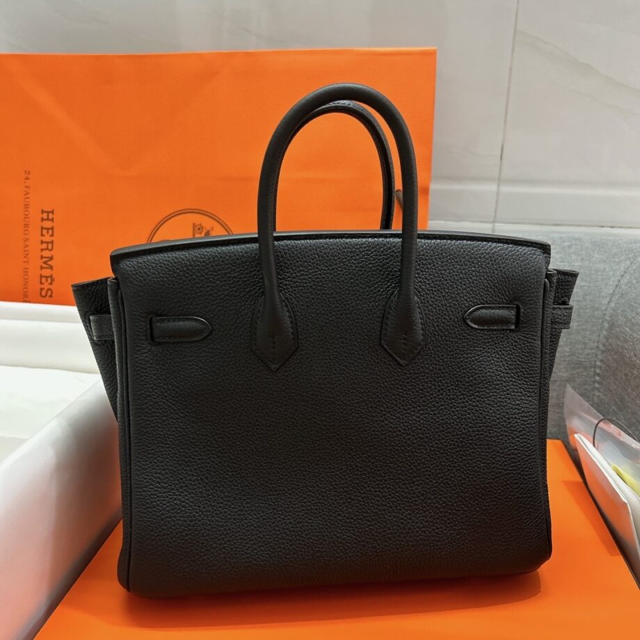 HermèS Birkin25 Black Togo Leather Hand-Stitched Birkin 25