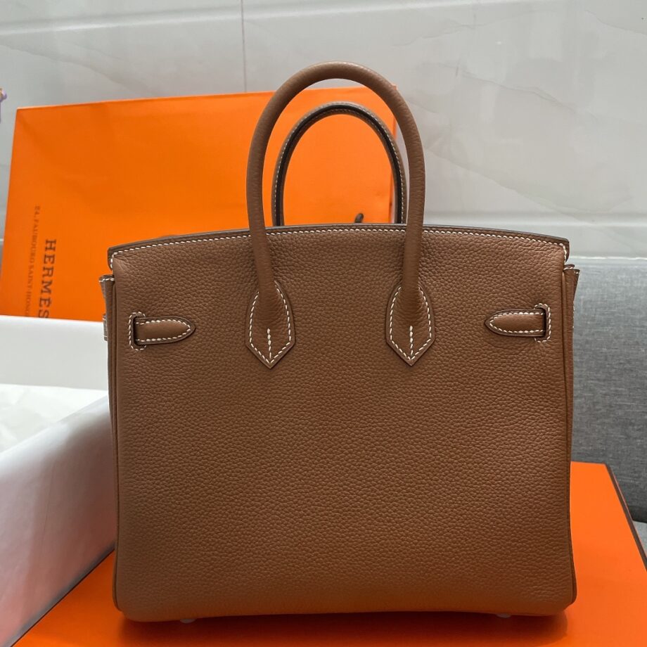 HermèS Birkin25 Brown Togo Cowhide Handmade Sewing Birkin25