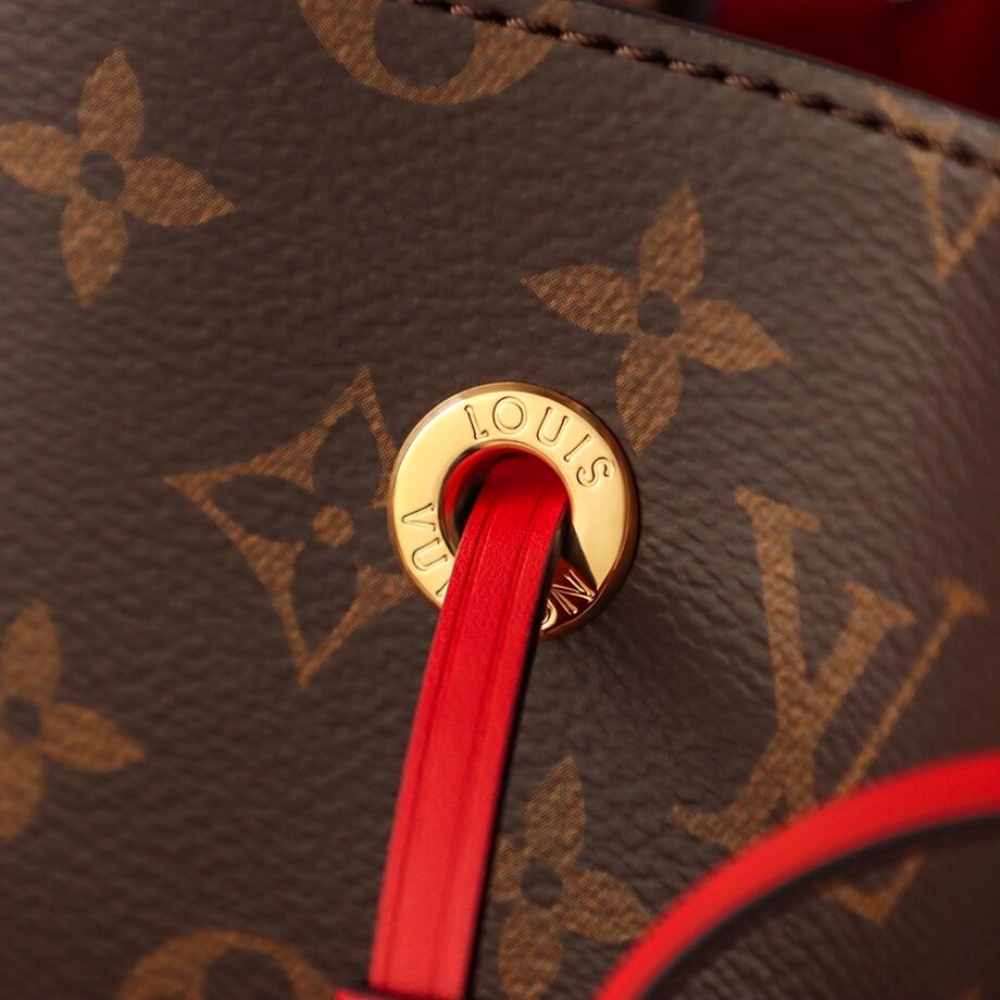 Louis Vuitton M44021 Coquelicot Red NéOnoé Shoulder Bucket Bag