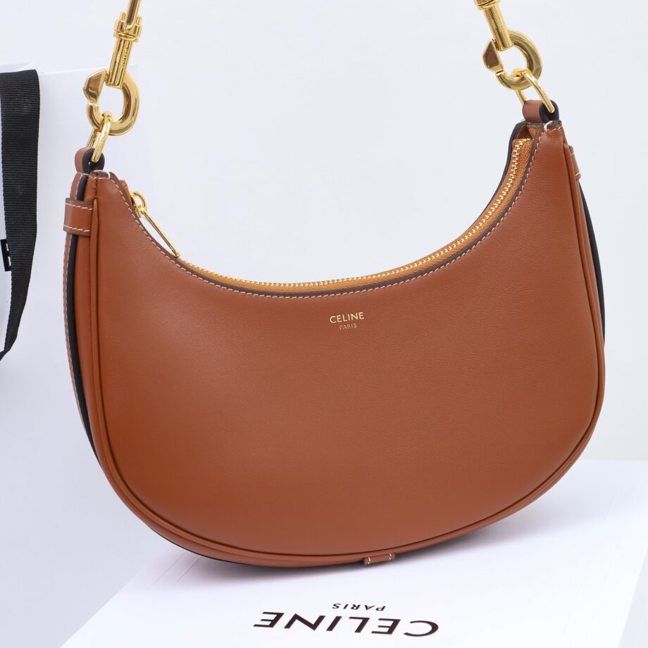 celine 196923 tan ava strap bag in smooth calfskin