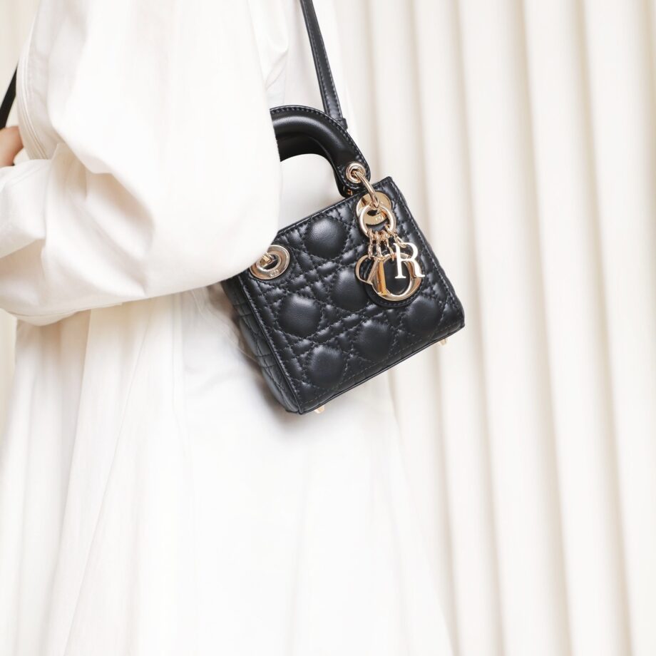 Dior S0856 Black Lady Dior Micro Bag