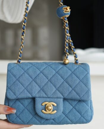 Chanel Denim 18 Cm Mini Flap Bag