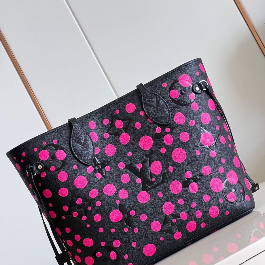 Louis Vuitton M46419 Black/Fuchsia Lv X Yk Neverfull Mm Bag