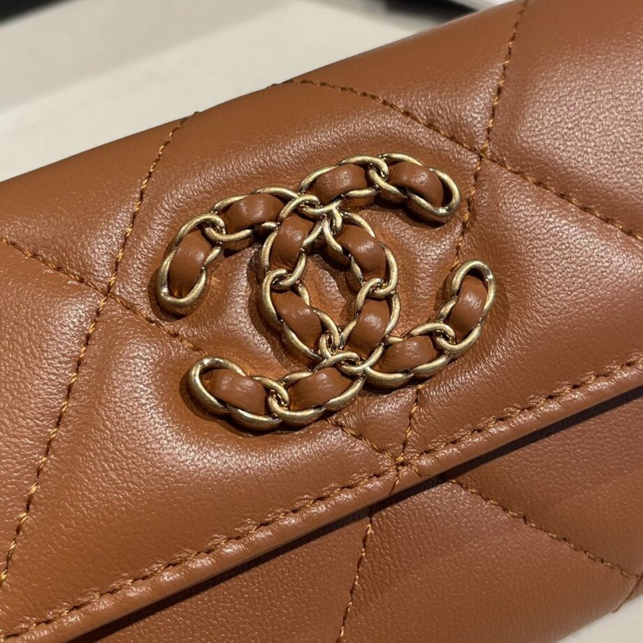 Chanel Brown 19 Wallet