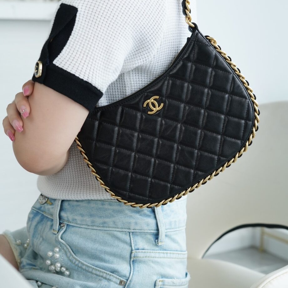 Chanel Black Medium 22B Shoulder Bag