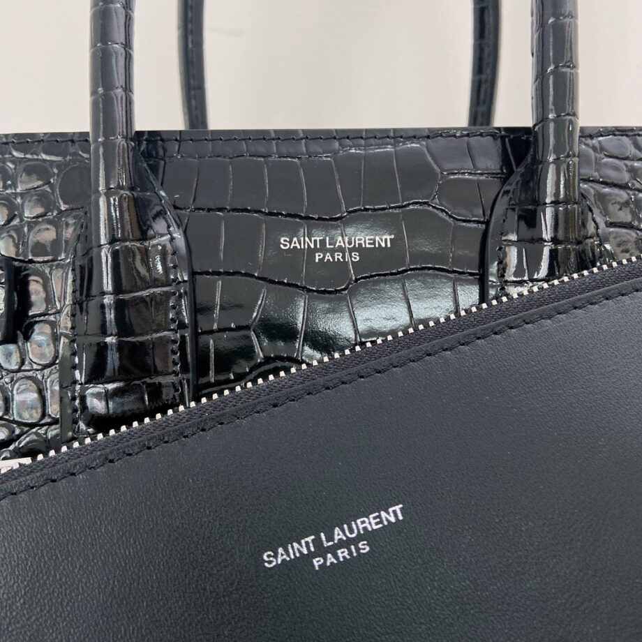 YSL 421863 Classic Le Sac De Jour Crocodile Pattern Handbag