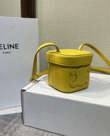 celine boxtriomphe series handbag exquisite bucket bag small square bag