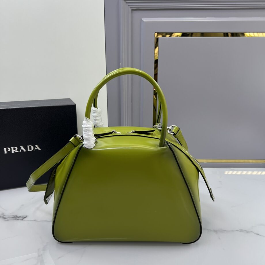 PRADA : 1BA366 Small Brushed Leather Prada Supernova Handbag