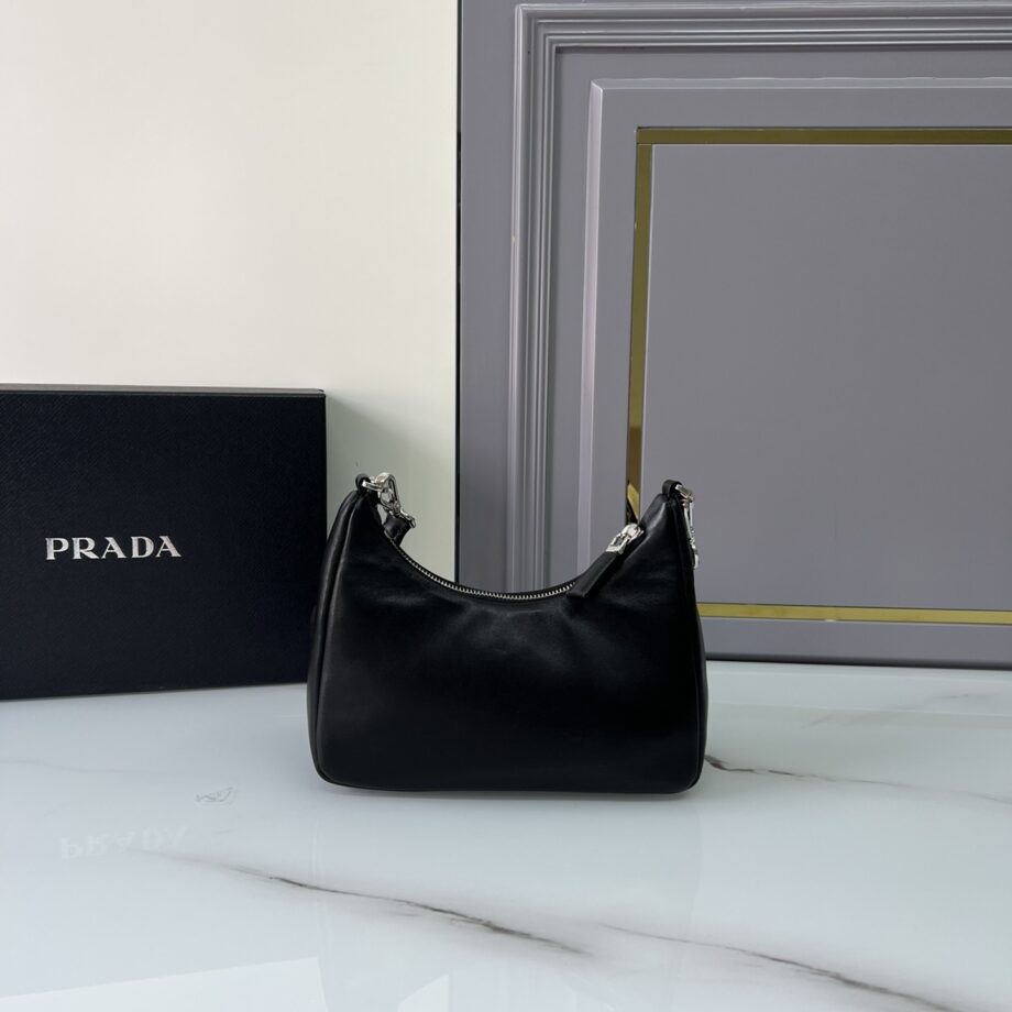 PRADA 1BH204 Sheepskin Hobo Bag