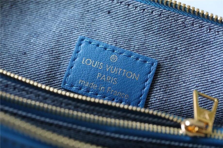 louis vuitton m59392 denim blue satchel