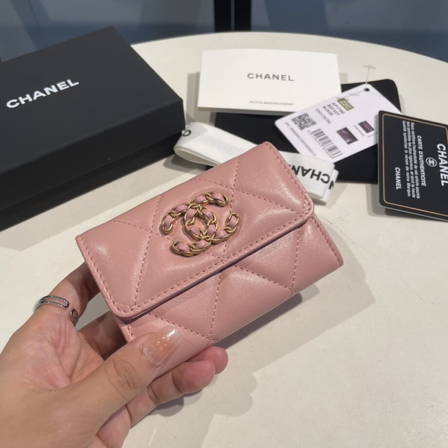 Chanel Pink 19 Wallet