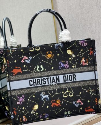 dior twelve-star dior book tote shopping bag