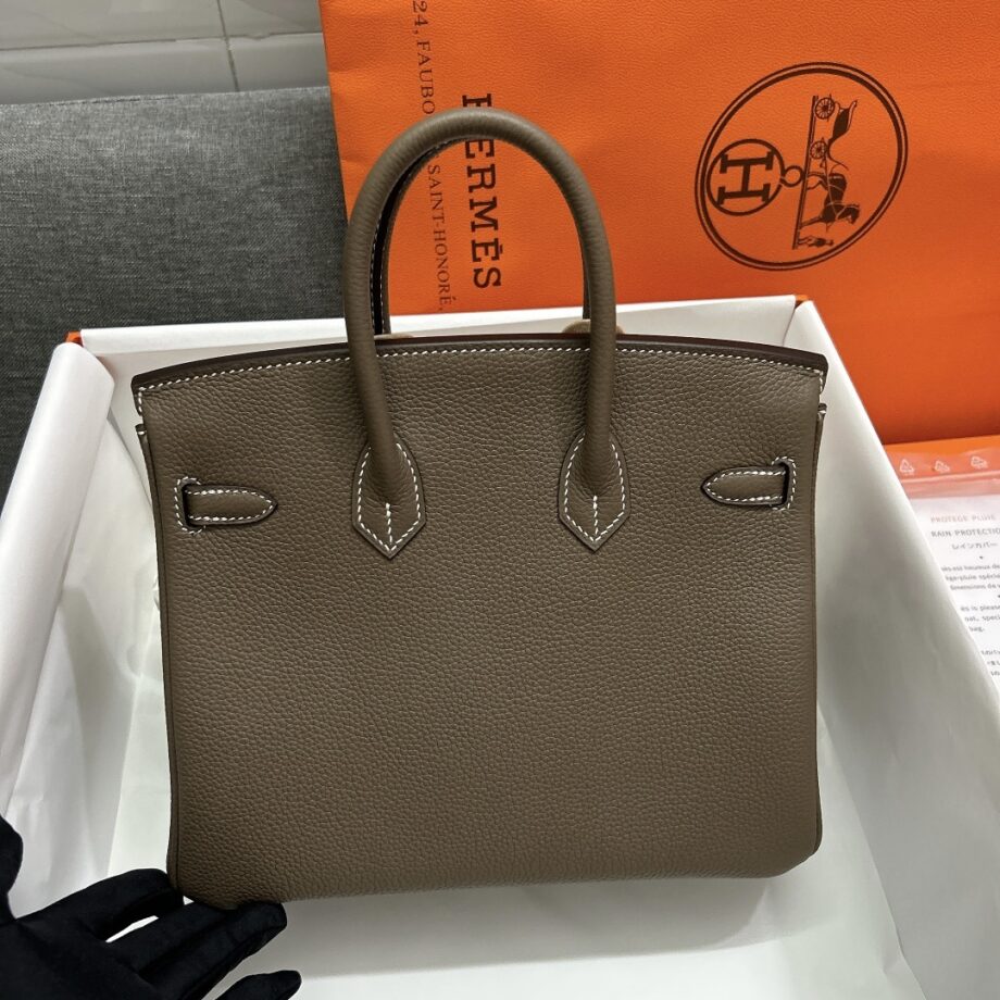 HermèS Birkin25 Elephant Gray Togo Cowhide Handmade Sewing Birkin25