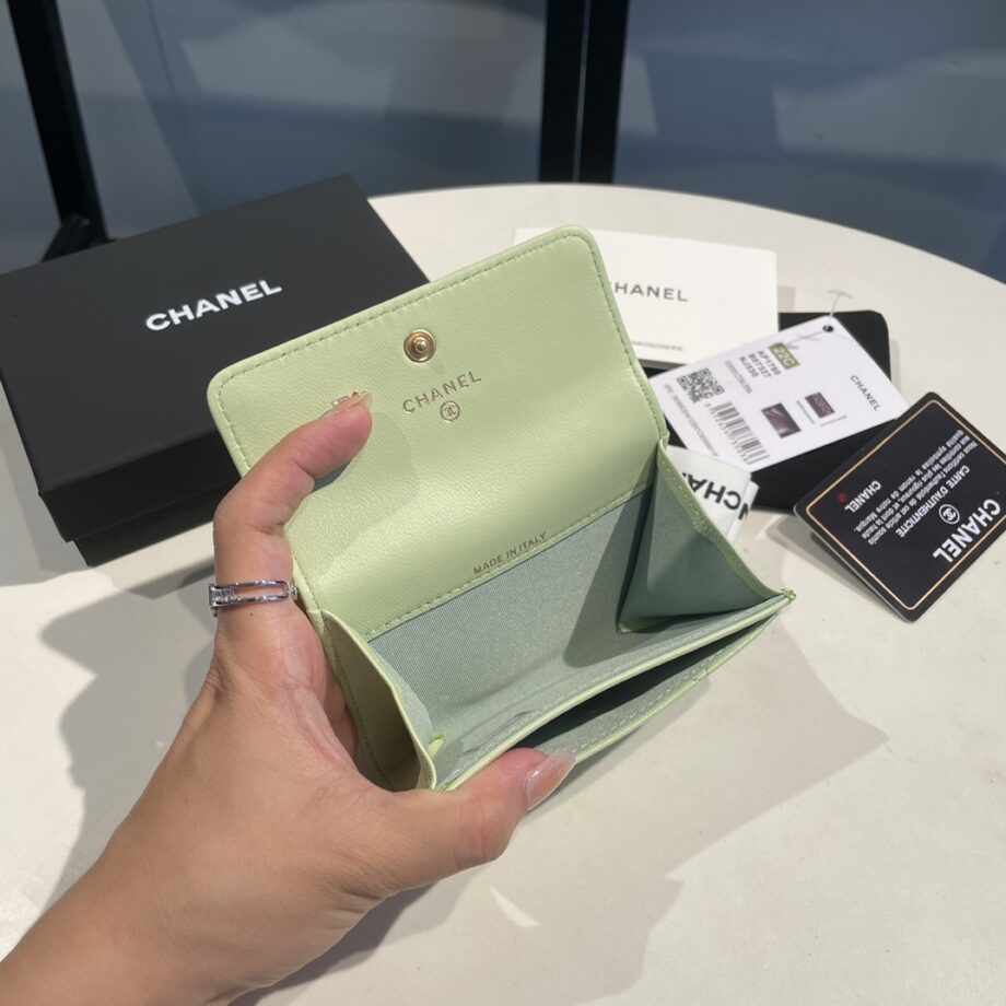 Chanel Light Green 19 Wallet