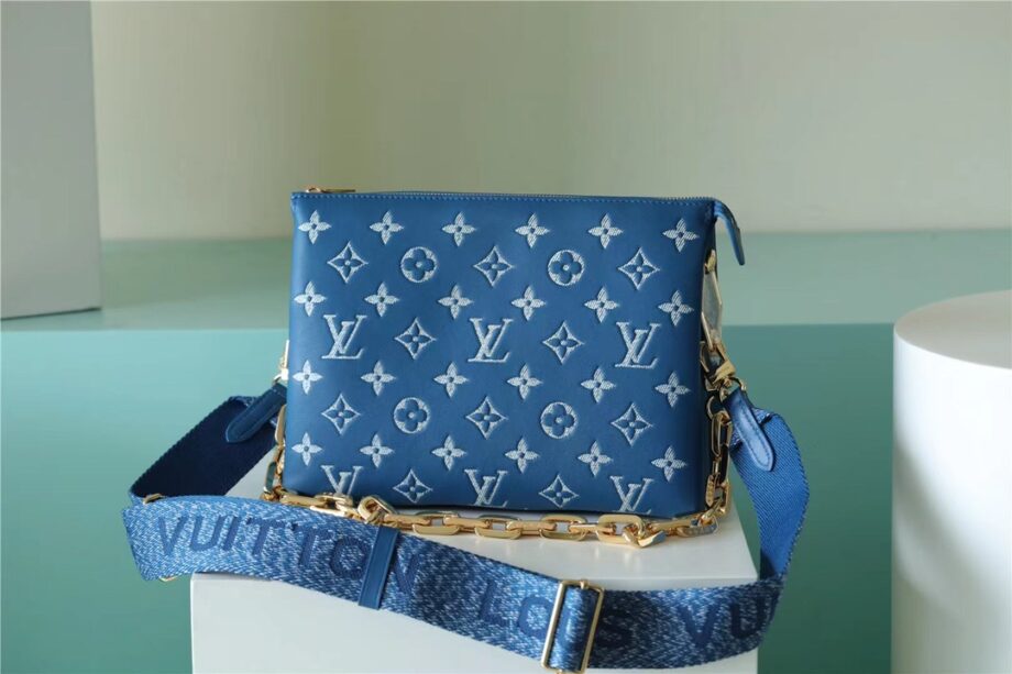 louis vuitton m59392 denim blue satchel