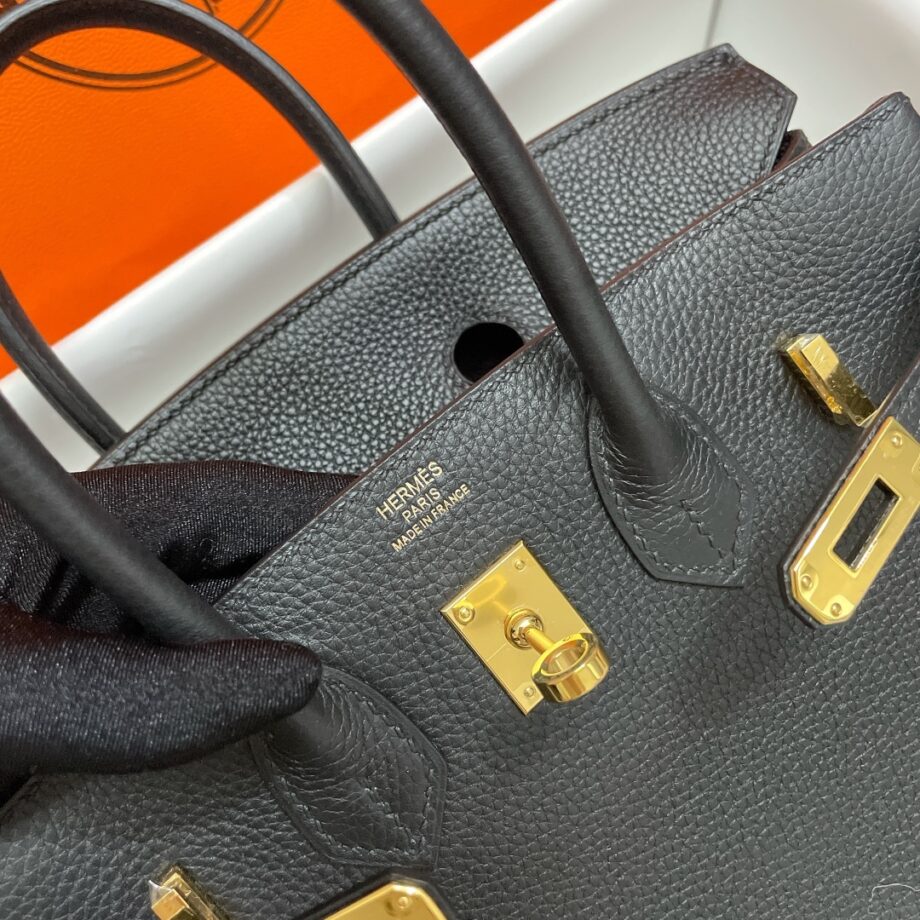 HermèS Birkin25 Black Togo Cowhide Handmade Sewing Birkin25