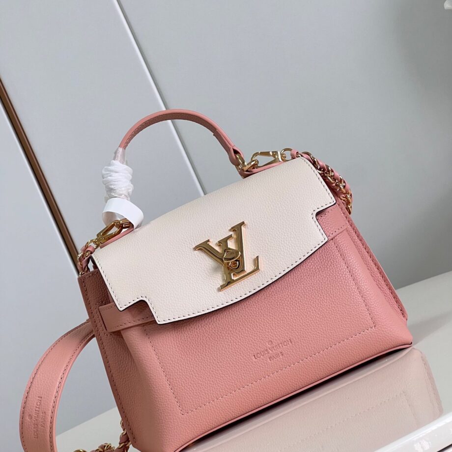 Louis Vuitton M226Rose Quartz Trianon Lockme Ever Mini Handbag Is Grain Cow Leather