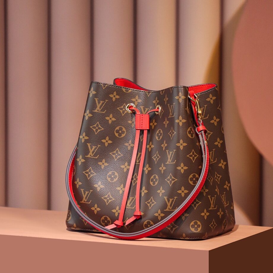 Louis Vuitton M44021 Coquelicot Red NéOnoé Shoulder Bucket Bag