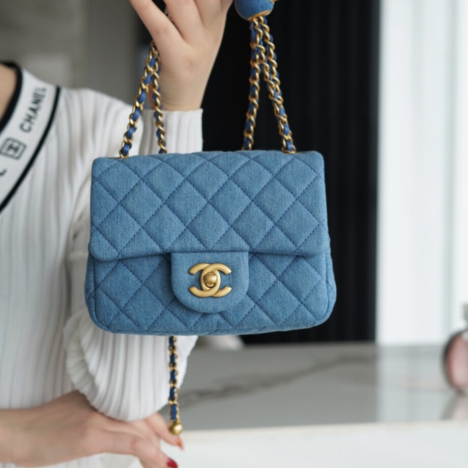 Chanel Denim 18 Cm Mini Flap Bag