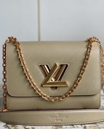 louis vuitton epi grained leather twist mm chain bag medium handbag