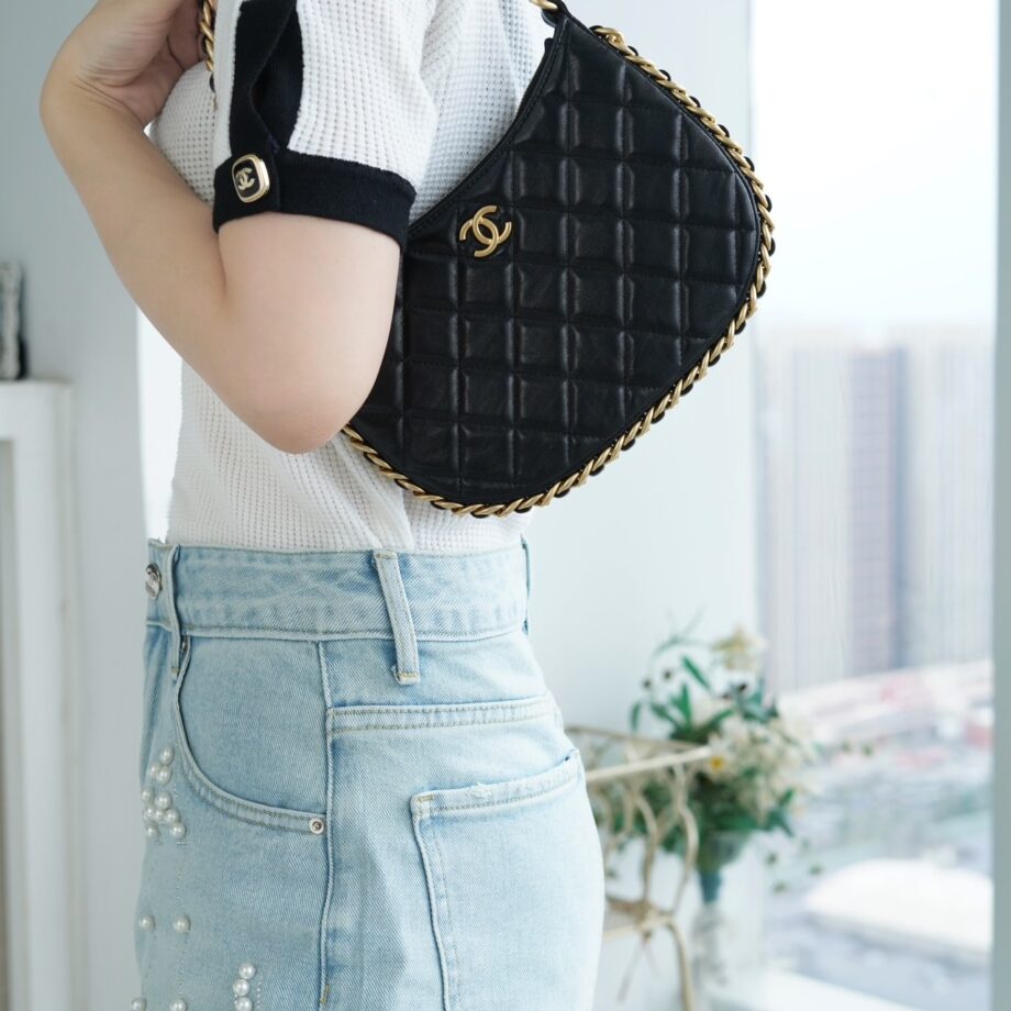 Chanel Black Medium 22B Shoulder Bag