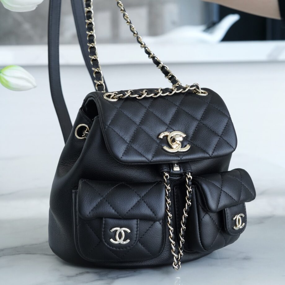 Chanel 23ADUMA Black 23A Duma Backpack