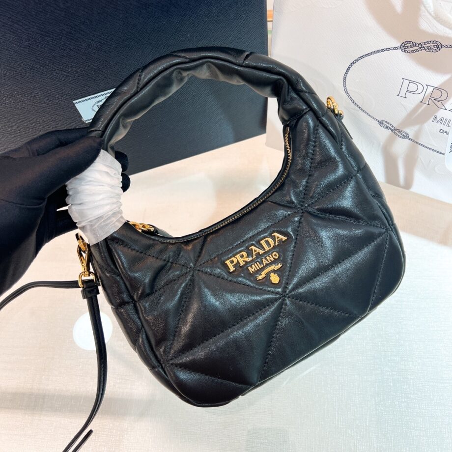 PRADA 1BA384 Nappa-Leather Mini Bag With Topstitching