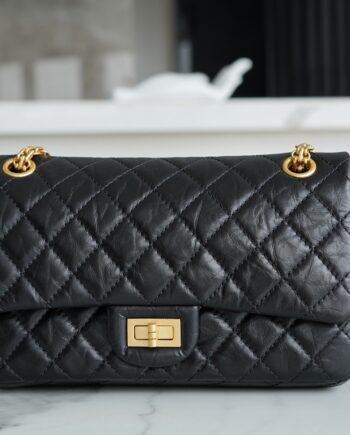 Chanel Black & Gold Hardware 2.55 Handbag