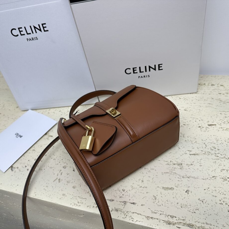 Celine 197983 Mini 16 In Satinated Calfskin