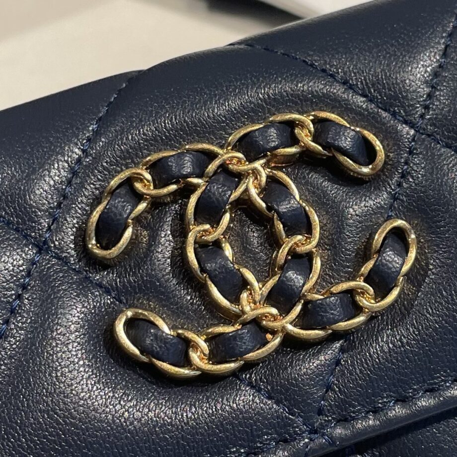 Chanel Black 19 Wallet