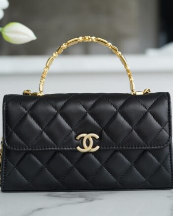 Chanel Large 22B Enamel Buckle Kelly Bag