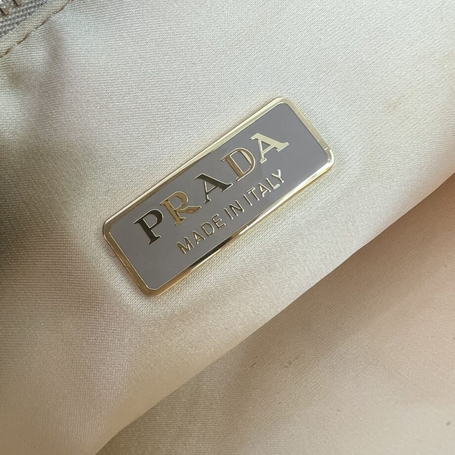 PRADA 1BC190 Prada Triangle Satin Mini-Bag With Crystals