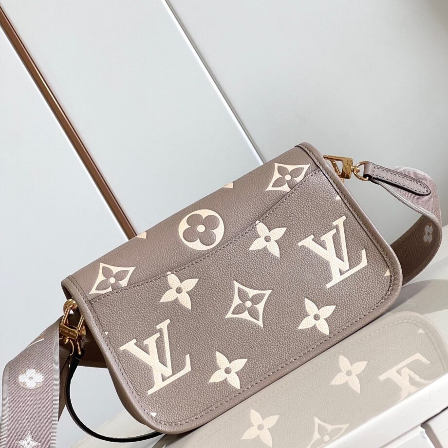 Louis Vuitton M46386 Tourterelle Gray / Cream Diane Satchel Bag