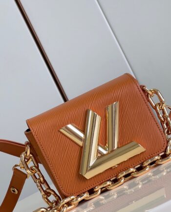 Louis Vuitton M22297 Caramel Twist Lock Xl Handbag