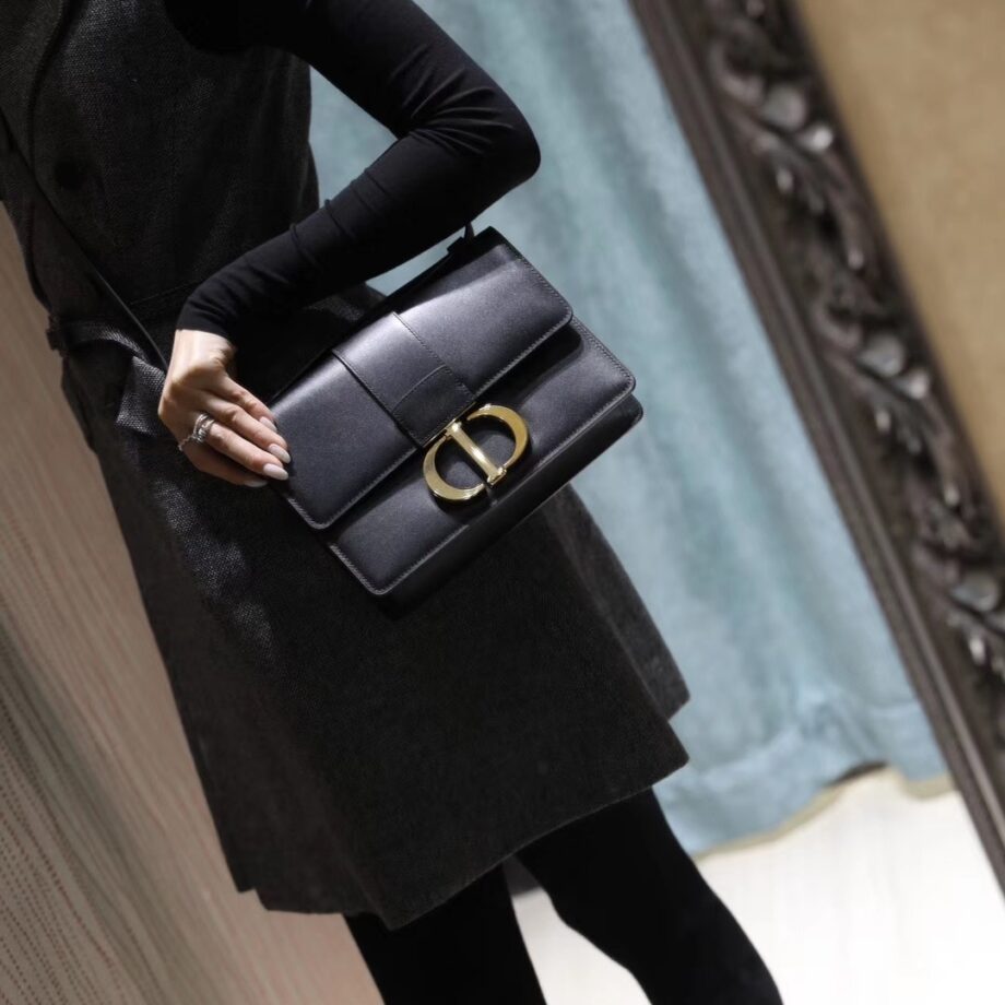 Dior M9203 Black Smooth Calfskin 30 Montaigne Bag