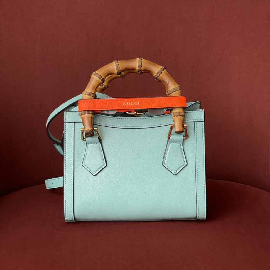 Gucci 702732 Light Blue Diana Mini Tote Bag