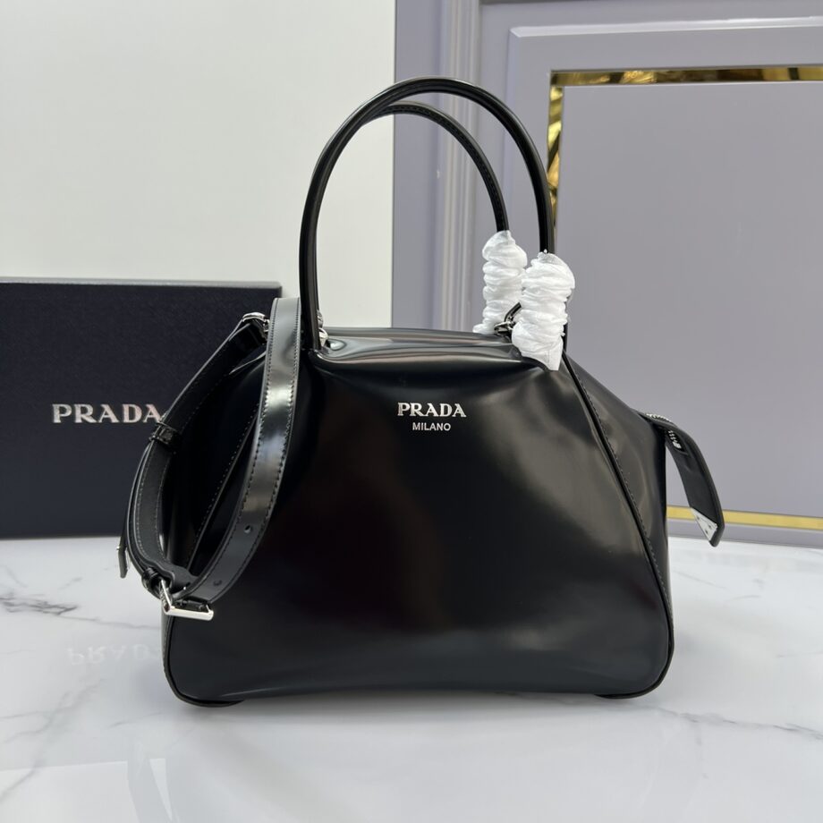 PRADA 1BA366 Small Brushed Leather Prada Supernova Handbag