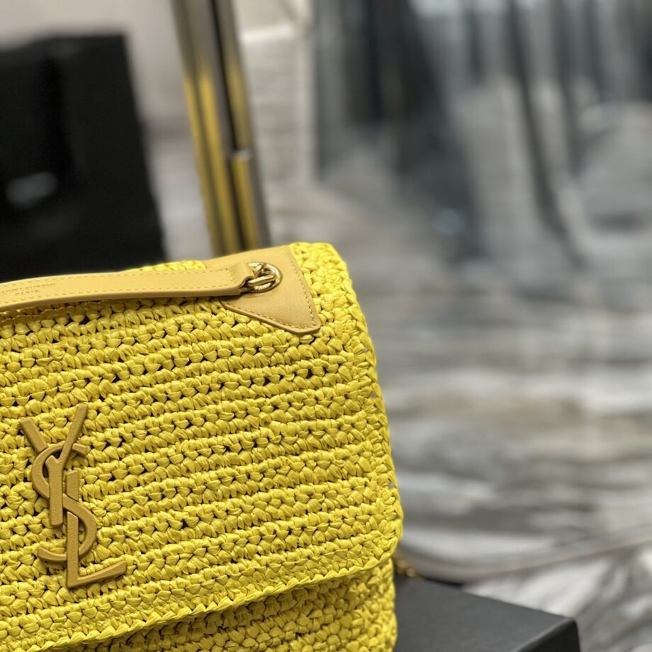 YSL 633158 Niki Raffia Woven Bag 4 Colors Available