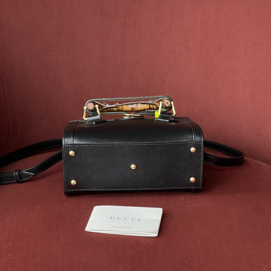 Gucci 702732 Black Diana Mini Tote Bag