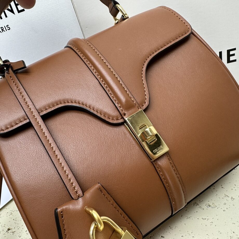 Celine 197983 Mini 16 In Satinated Calfskin