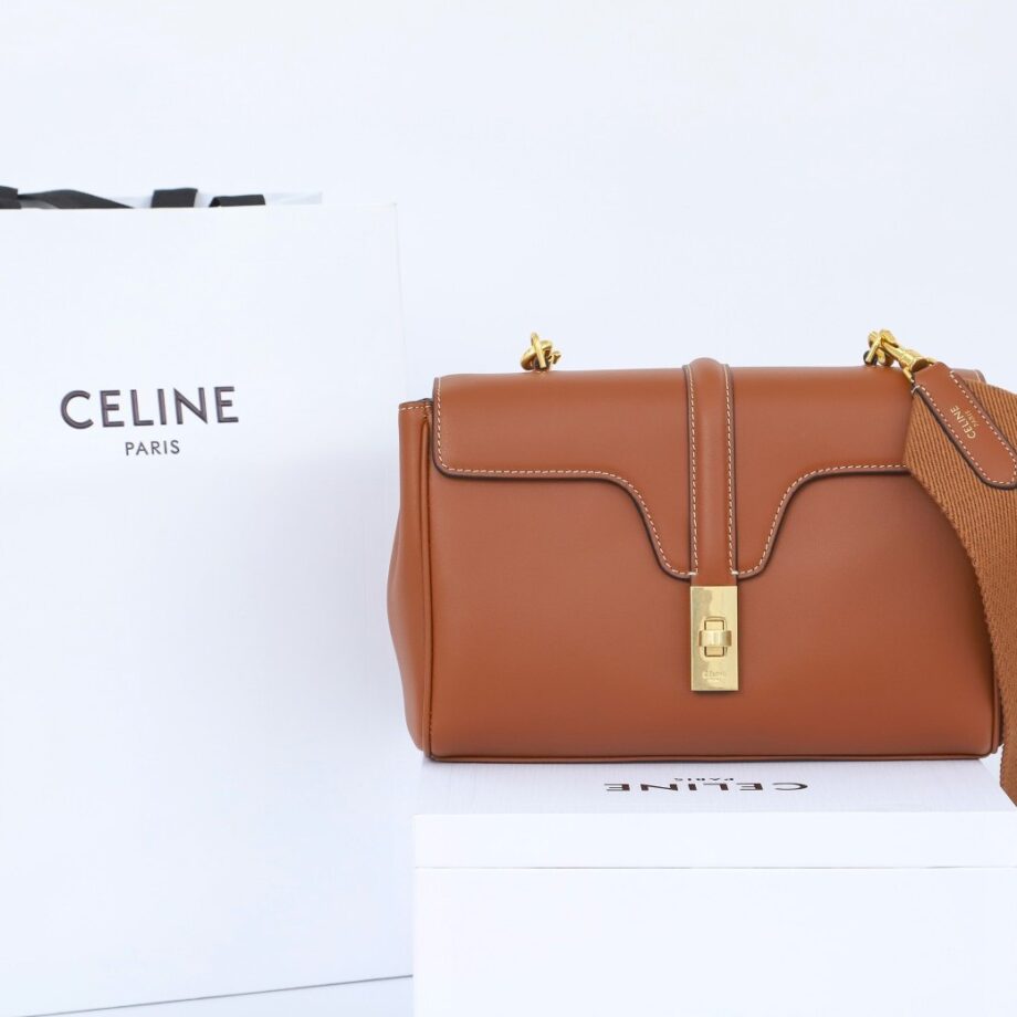 Celine 196853 Tan Teen Soft 16 In Calfskin