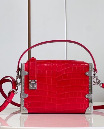 Louis Vuitton M21477 Red Nicolas Ghesqui èRe Classic Petite Malle Handbag