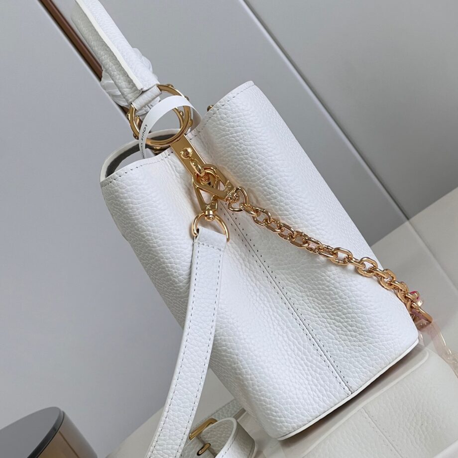 Louis Vuitton M59883 White Capucines Bag