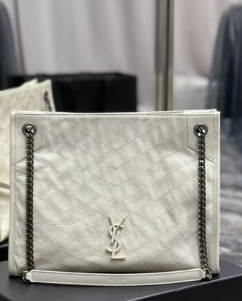 ysl white large nike shopping bag