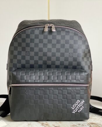 louis vuitton black graphite discovery small backpack