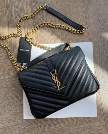 ysl classic leather chain bag monogram gold hardware